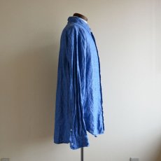 画像2: GITMAN VINTAGE リネンシャンブレーシャツ　 表記L  (2)