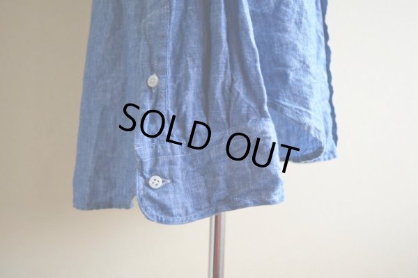 画像11: GITMAN VINTAGE リネンシャンブレーシャツ  表記L