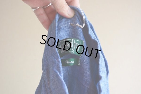 画像5: GITMAN VINTAGE リネンシャンブレーシャツ  表記L