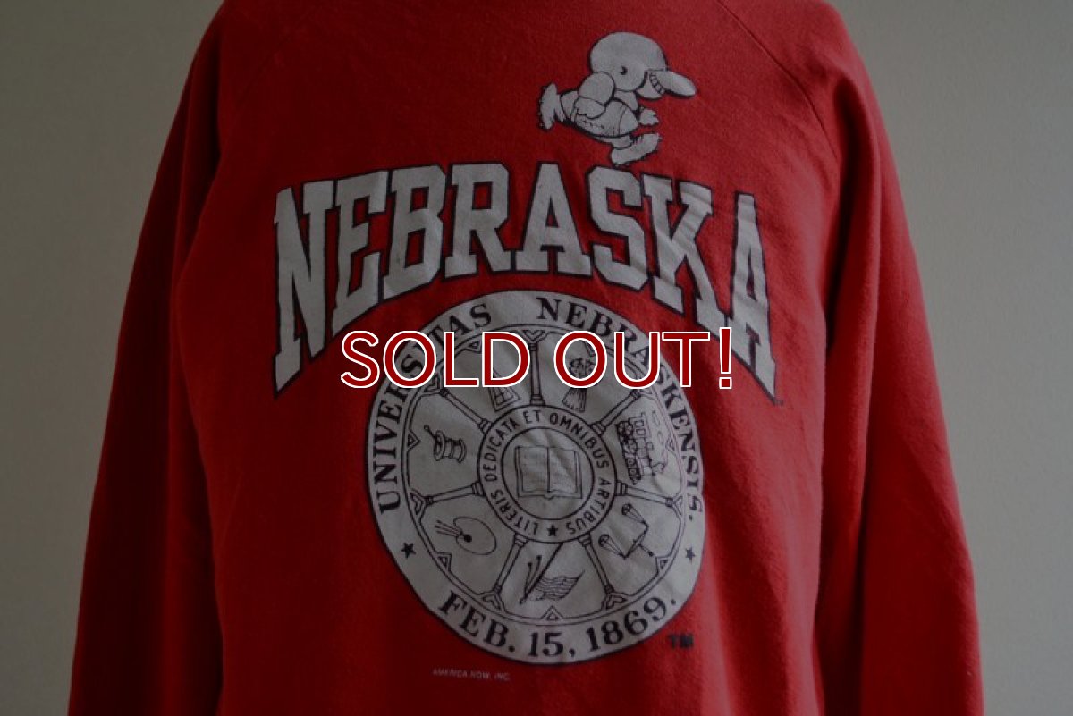 画像7: 1980‐90s NEBRASKA カレッジスウェット　 表記XL  (7)