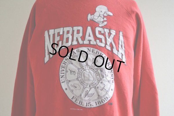 画像7: 1980‐90s NEBRASKA カレッジスウェット  表記XL