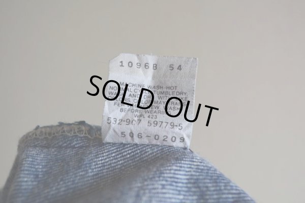 画像7: 1990s Levi's 506-0209 ケミカルデニム　 MADE IN USA　 表記W32 L34 