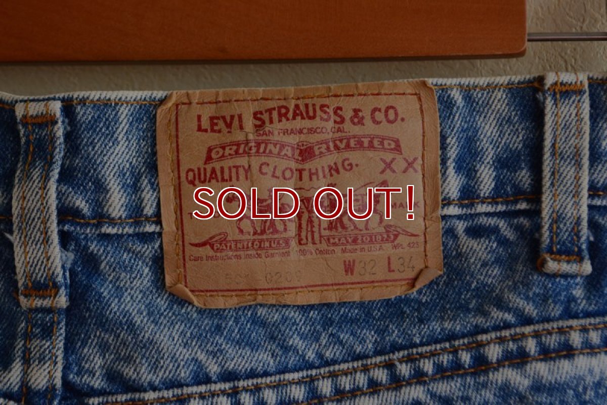 画像5: 1990s Levi's 506-0209 ケミカルデニム　 MADE IN USA　 表記W32 L34  (5)