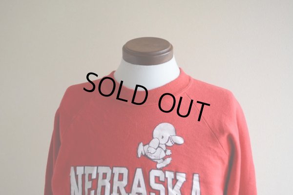 画像6: 1980‐90s NEBRASKA カレッジスウェット  表記XL