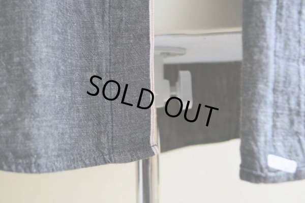 画像11: WELCOME STRANGER ブラックシャンブレー BDシャツ　 COTTON×LINEN　 表記M 