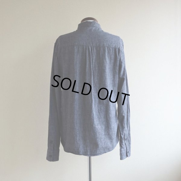 画像3: WELCOME STRANGER ブラックシャンブレー BDシャツ　 COTTON×LINEN　 表記M 