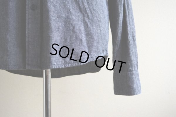 画像9: WELCOME STRANGER ブラックシャンブレー BDシャツ　 COTTON×LINEN　 表記M 