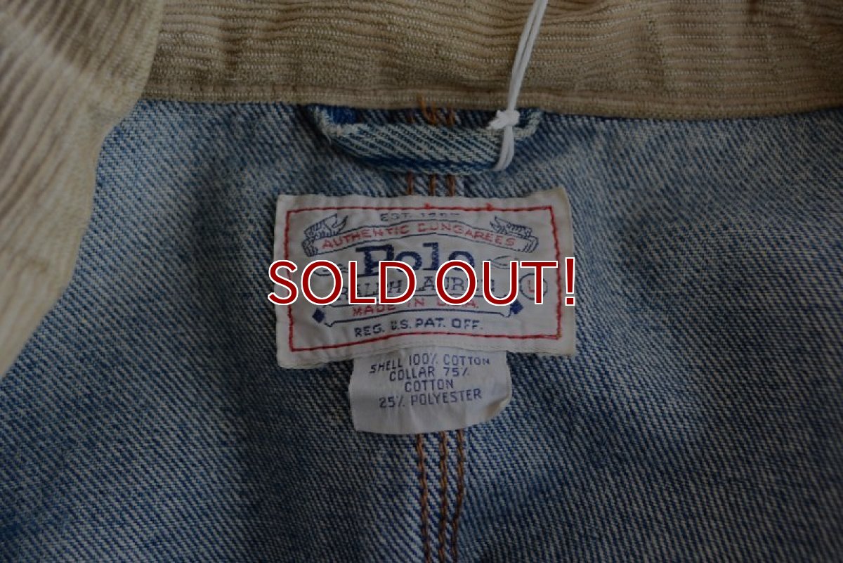 画像5: 1980s POLO RALPH LAUREN デニムジャケット　 MADE IN USA　 表記L  (5)