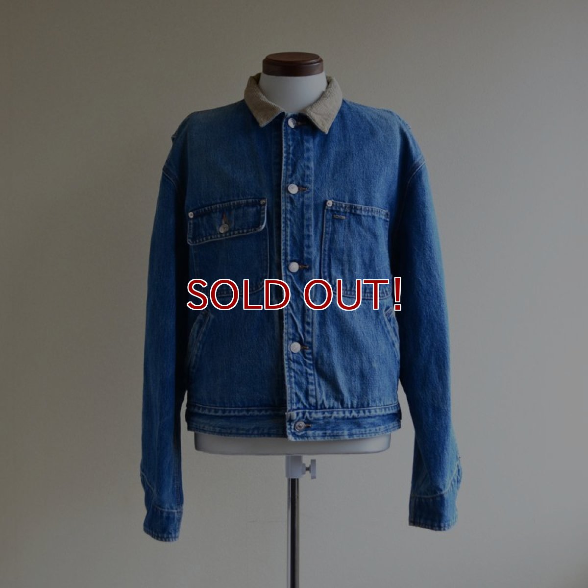 画像1: 1980s POLO RALPH LAUREN デニムジャケット　 MADE IN USA　 表記L  (1)