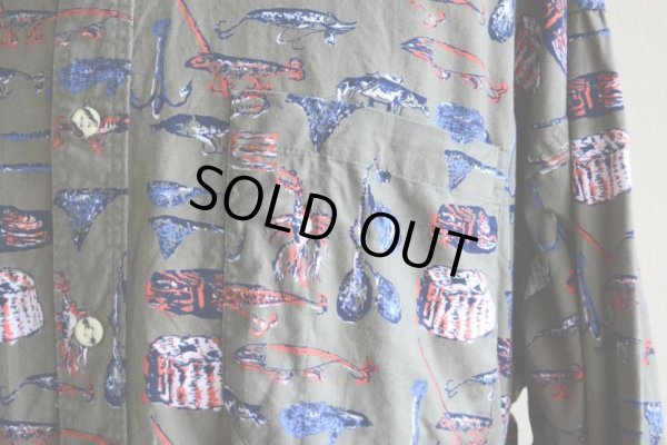 画像7: 1990s IMPACT コットン総柄シャツ　 表記XL 