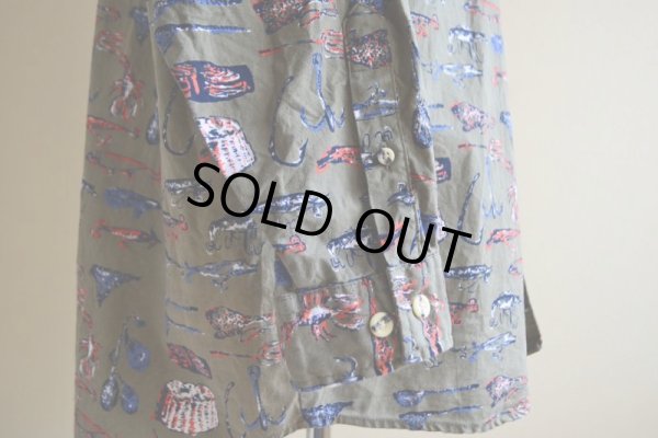 画像9: 1990s IMPACT コットン総柄シャツ　 表記XL 