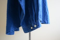画像12: 1990s GAP インディゴバンドカラーシャツ　 表記L  (12)