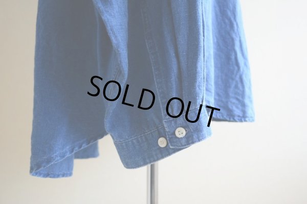 画像12: 1990s GAP インディゴバンドカラーシャツ  表記L