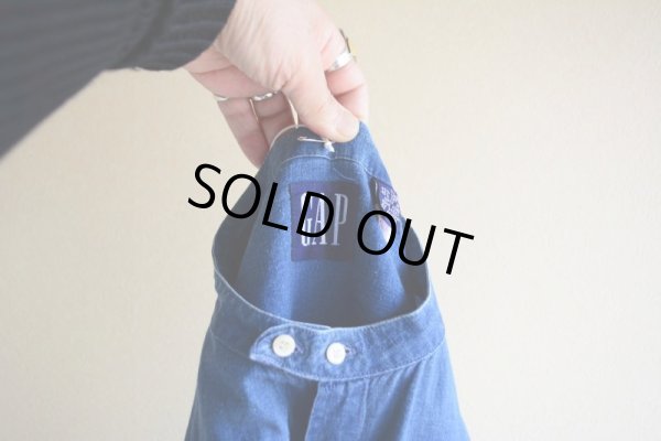 画像5: 1990s GAP インディゴバンドカラーシャツ  表記L