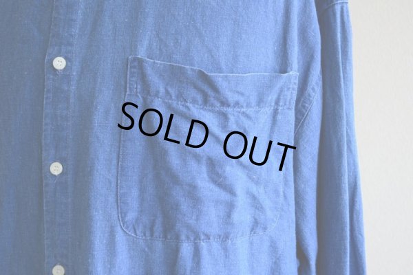 画像10: 1990s GAP インディゴバンドカラーシャツ  表記L