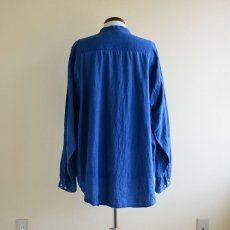 画像3: 1990s GAP インディゴバンドカラーシャツ　 表記L  (3)
