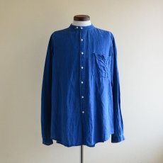 画像1: 1990s GAP インディゴバンドカラーシャツ　 表記L  (1)