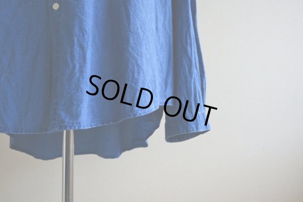 画像11: 1990s GAP インディゴバンドカラーシャツ  表記L