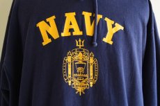 画像7: 1990s〜 MV SPORT PRO-WEAVE US.NAVYロゴ リバースウィーブパーカー　 表記XL  (7)