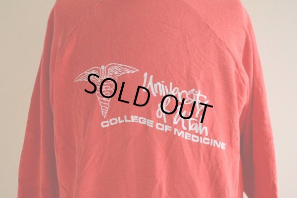 画像7: 1980s UNIVERSITY OF UTAH カレッジスウェット　 表記L 