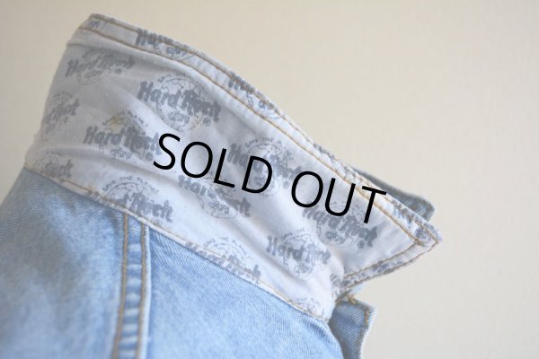 画像7: 1990s Hard Rock CAFE デニムジャケット  表記M