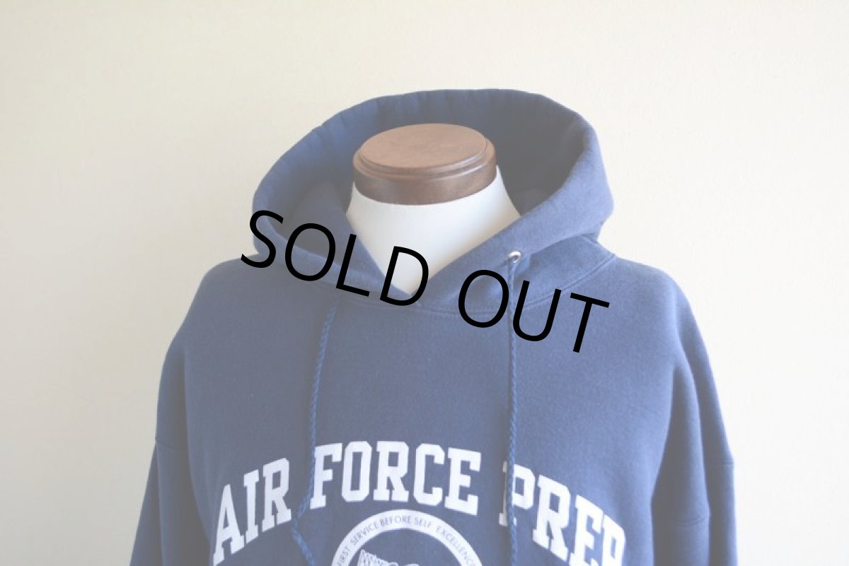 画像6: 1990s The Cotton Exchange US.AIR FORCEロゴ リバースウィーブパーカー　 表記XL  (6)