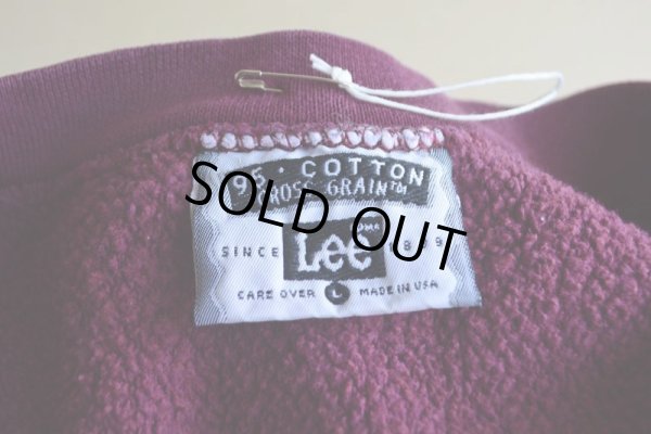 画像5: 1990s Lee CROSS GRAIN リバースウィーブスウェット　 表記L 