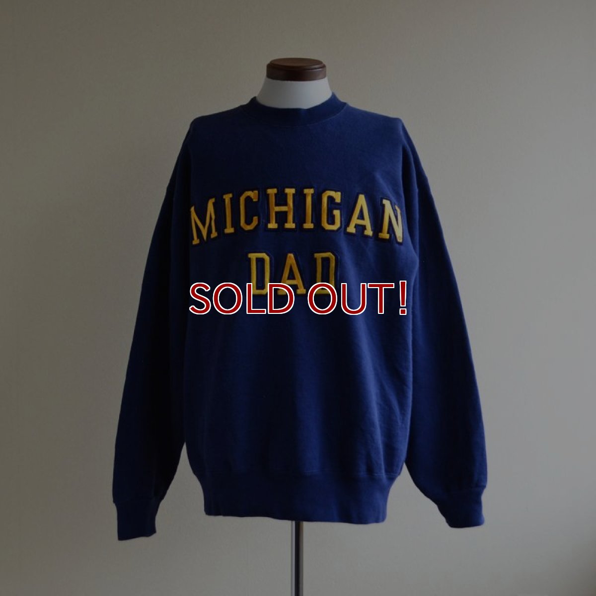画像1: 1990s MICHIGAN DAD カレッジスウェット　 表記L  (1)