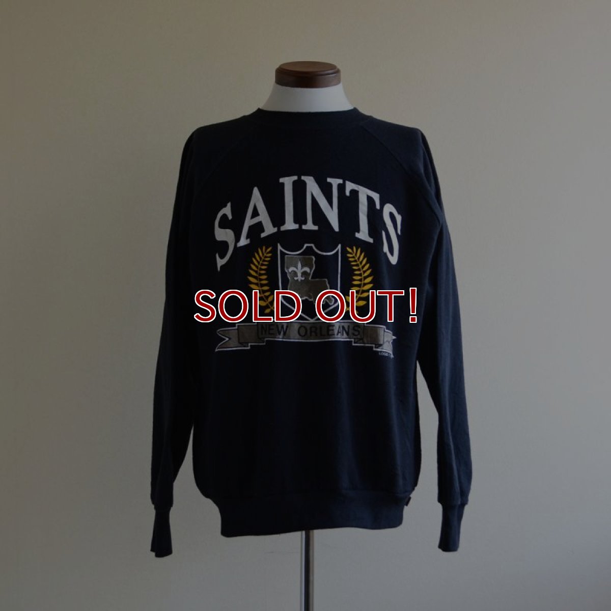 画像1: 1980s〜 NEW ORLEANS SAINTS プリントスウェット　 表記L  (1)