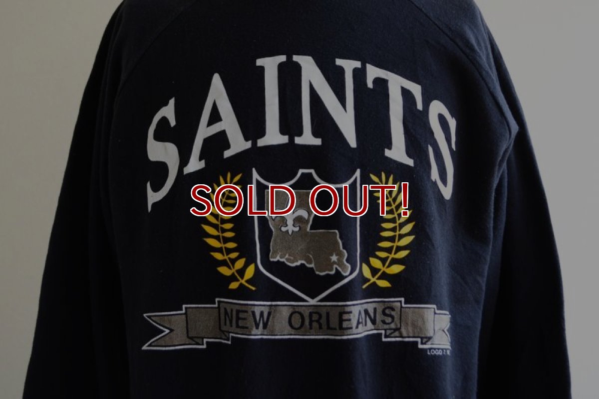 画像7: 1980s〜 NEW ORLEANS SAINTS プリントスウェット　 表記L  (7)