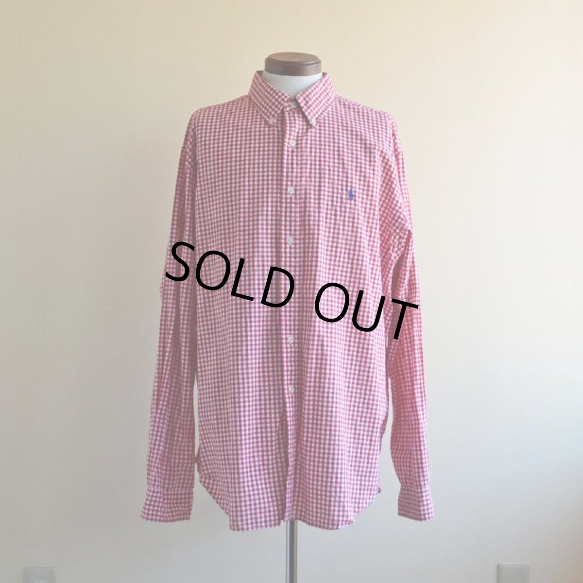 画像1: RalphLauren ボタンダウンシャツ　 ギンガムチェック　 表記XXL  (1)