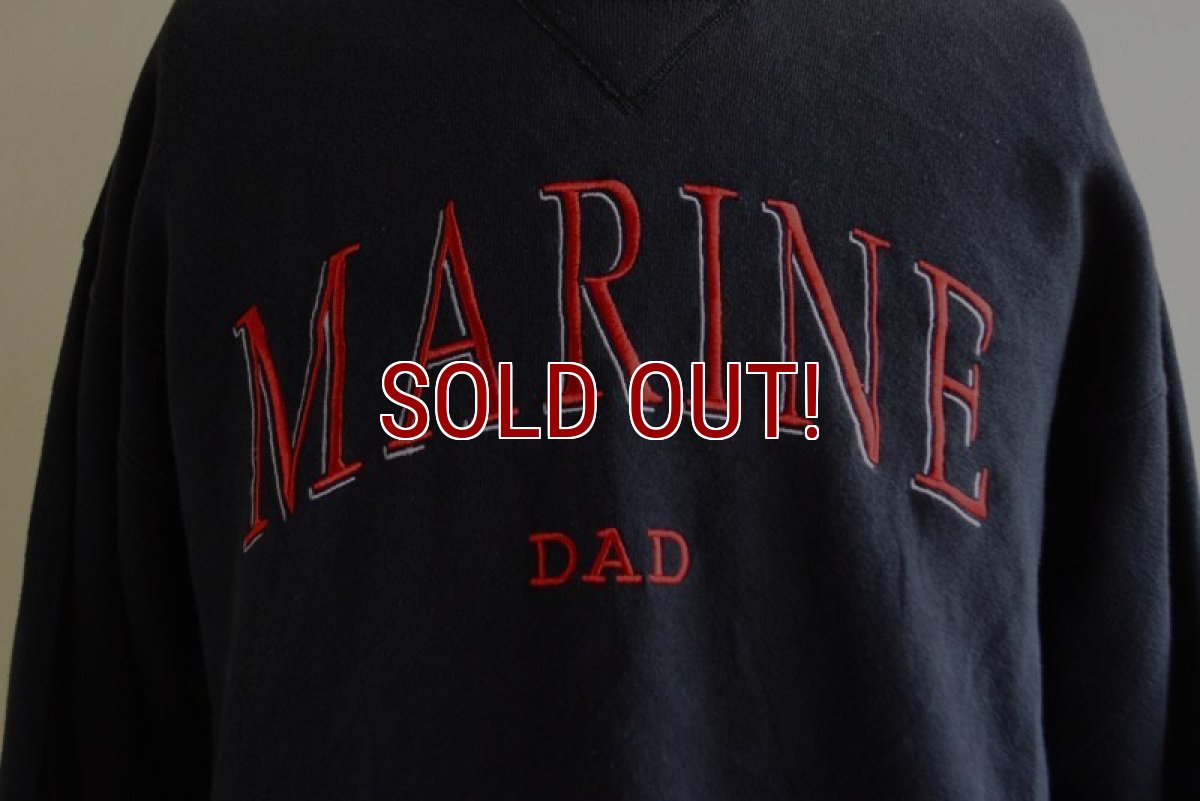 画像7: MARINE DAD 刺繍ロゴスウェット　 表記M  (7)