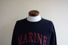画像6: MARINE DAD 刺繍ロゴスウェット　 表記M  (6)