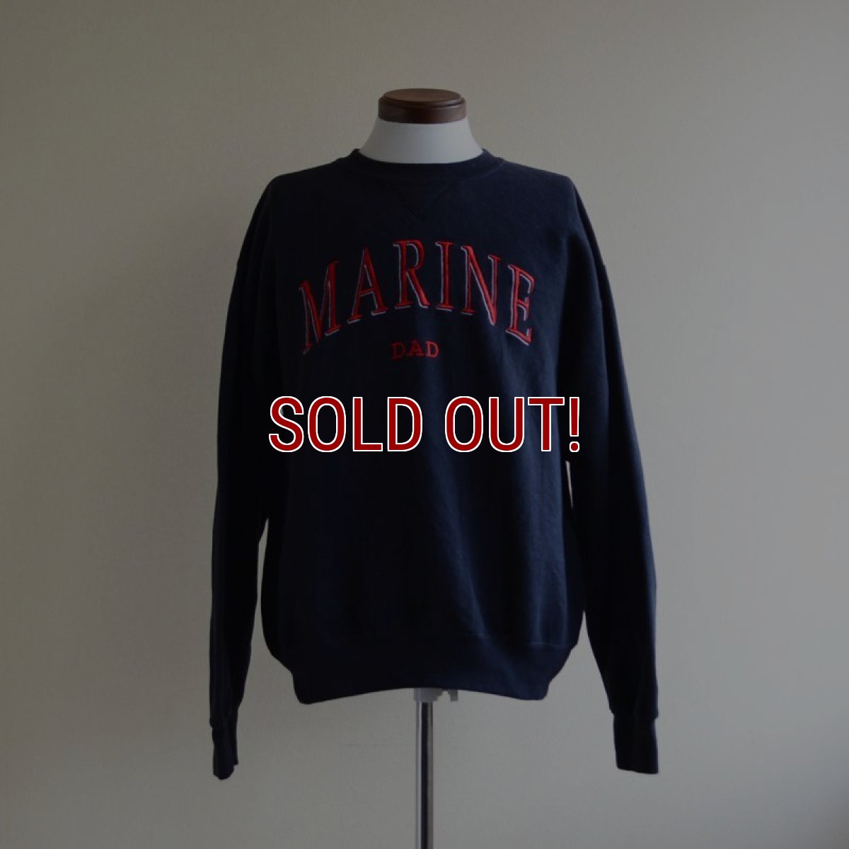 画像1: MARINE DAD 刺繍ロゴスウェット　 表記M  (1)