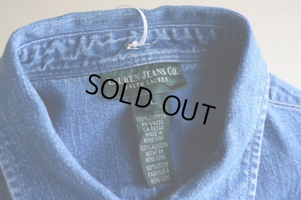 画像5: LAUREN JEANS Co. デニムシャツ  表記WOMAN'S L