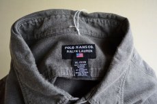 画像5: POLO JEANS Co. ブラックシャンブレーシャツ　 表記XL  (5)