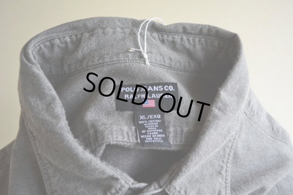 画像5: POLO JEANS Co. ブラックシャンブレーシャツ　 表記XL 
