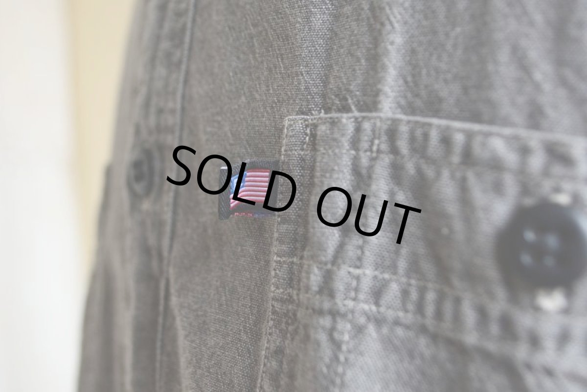 画像9: POLO JEANS Co. ブラックシャンブレーシャツ　 表記XL  (9)