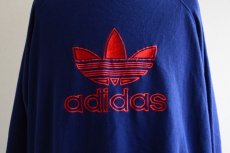 画像7: 1980s〜 adidas トレフォイルロゴ刺繍スウェット　 実寸L  (7)