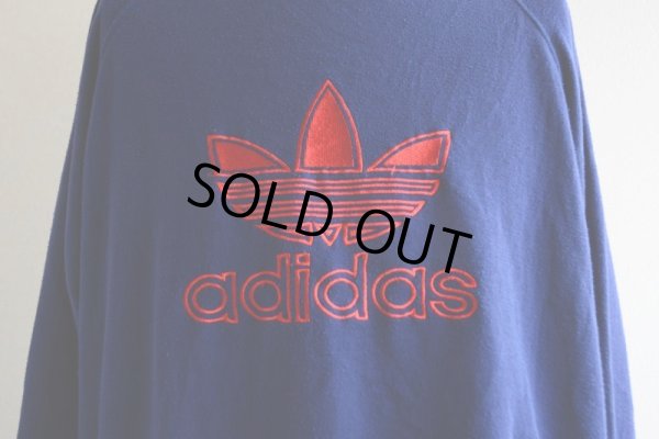 画像7: 1980s〜 adidas トレフォイルロゴ刺繍スウェット  実寸L