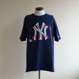 画像1: 1990s Champion MLB ニューヨークヤンキースTシャツ　<br>表記L<br> (1)