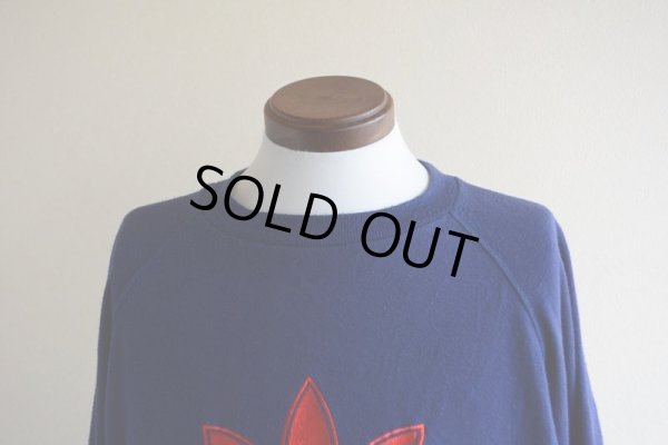 画像6: 1980s〜 adidas トレフォイルロゴ刺繍スウェット  実寸L