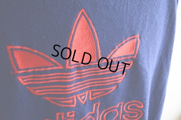 画像8: 1980s〜 adidas トレフォイルロゴ刺繍スウェット  実寸L
