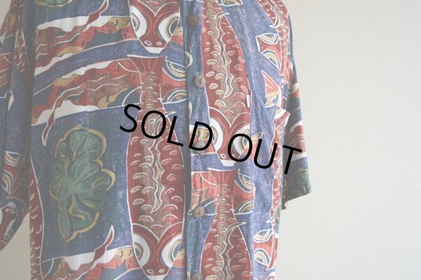 画像13: KAHALA 鯉柄 レーヨンアロハシャツ  表記M