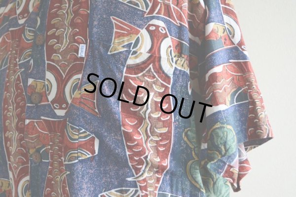 画像10: KAHALA 鯉柄 レーヨンアロハシャツ  表記M