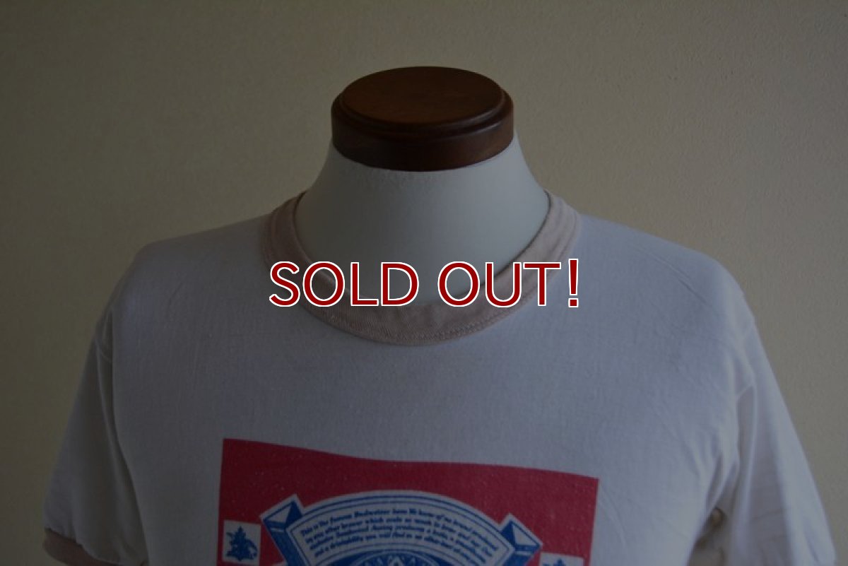 画像6: 1970s Budweiser リンガーTシャツ　 実寸S  (6)