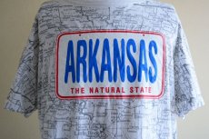 画像8: 1990s ARKANSAS マップTシャツ　 表記L  (8)