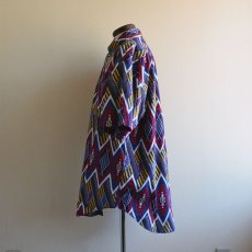 画像4: 1990s TOMMY HILFIGER 総柄 半袖シャツ　 表記L  (4)