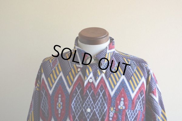 画像6: 1990s TOMMY HILFIGER 総柄 半袖シャツ　 表記L 