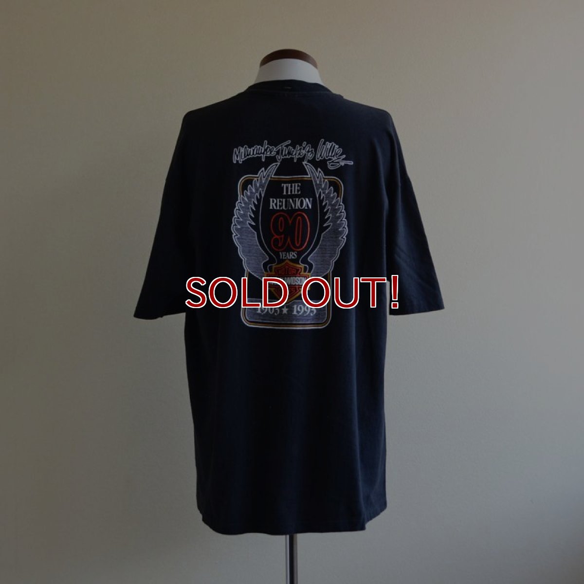画像3: 1990s HARLEY-DAVIDSON 90周年アニバーサリーTシャツ　 表記XL  (3)